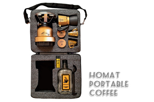 کیف پک قهوه اسپرسو ساز هدیه ولنتاین سالگردازدواج کادوعروس داماد کادویی موکاپات قهوه جوش