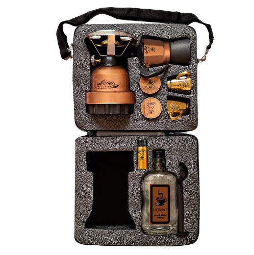 کیف پک قهوه اسپرسو ساز هدیه ولنتاین سالگردازدواج کادوعروس داماد کادویی موکاپات قهوه جوش