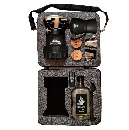 کیف پک قهوه اسپرسو ساز هدیه ولنتاین سالگردازدواج کادوعروس داماد کادویی موکاپات قهوه جوش هدیه یلدا