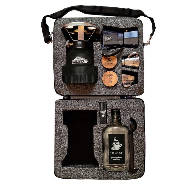 کیف پک قهوه ساز مسافرتی مدل t12c مشکی مناسب کمپ و هدیه کادو