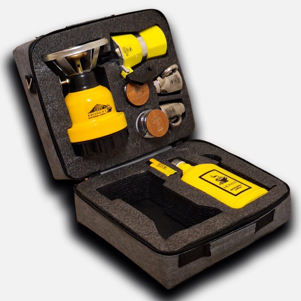 کیف پک قهوه ساز مسافرتی مدل t12dy زرد مناسب کمپ و هدیه کادو